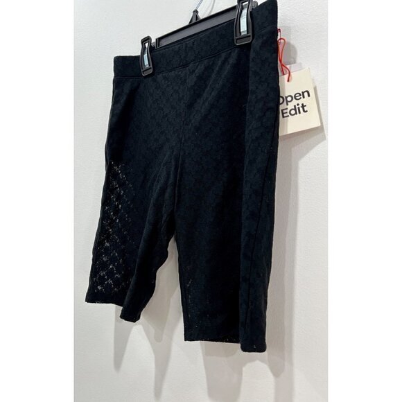 NWT Open Edit Floral Lace Bike Shorts In Black - Picture 4 of 11